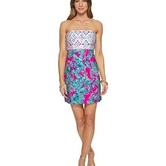 Lilly Pulitzer Brynn Lobsters in Love Dress - Picture 2 of 7